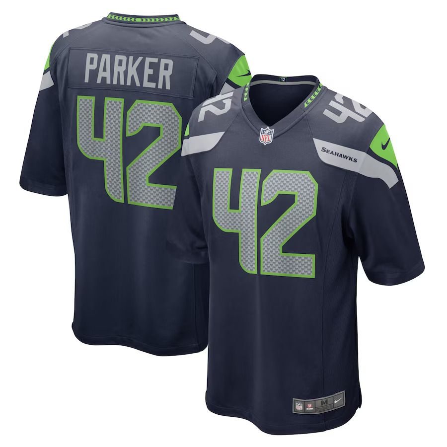 Men Seattle Seahawks #42 Steven Parker Nike College Navy Home Game Player NFL Jersey->seattle seahawks->NFL Jersey